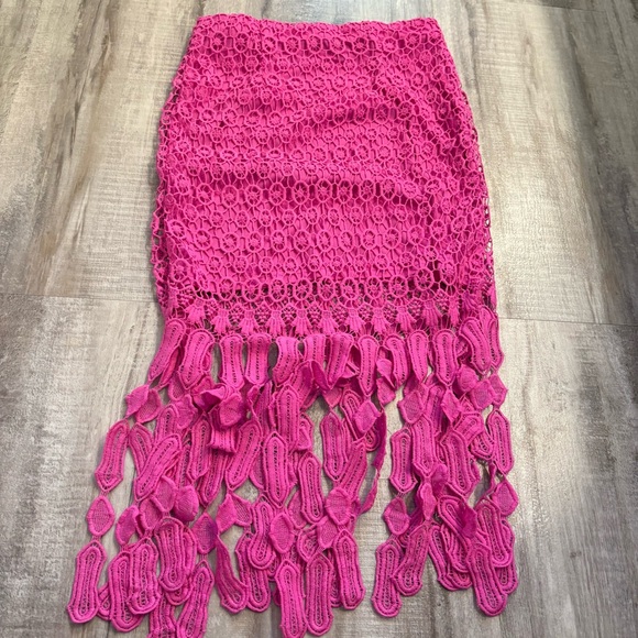 Style by GG 2pc Matching Skirt Set Bright Pink Medium - Picture 6 of 6